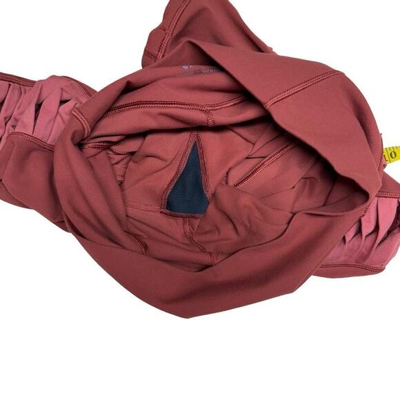 Athleta Salutation Stash Pocket II Twist 7/8 Tight in Russet Brown High Rise L - Picture 11 of 16